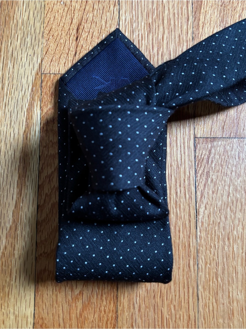 MICHAEL Michael Kors Black Tie with White Microdots